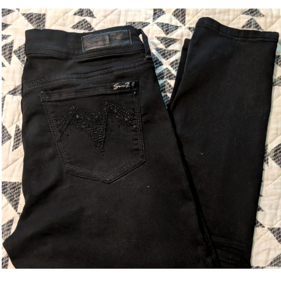 Seven7 Denim - Seven7 Black Skinny Jeans- size 12